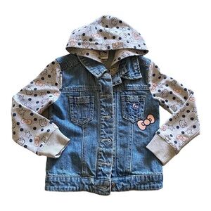 HELLO KITTY-DENIM JACKET-SIZE 4
